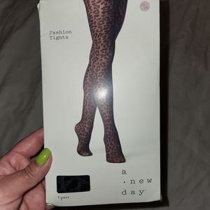 Leopard print tights